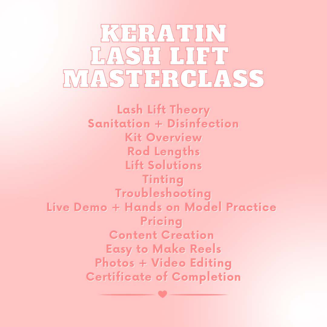 Keratin Lash Lift Masterclass