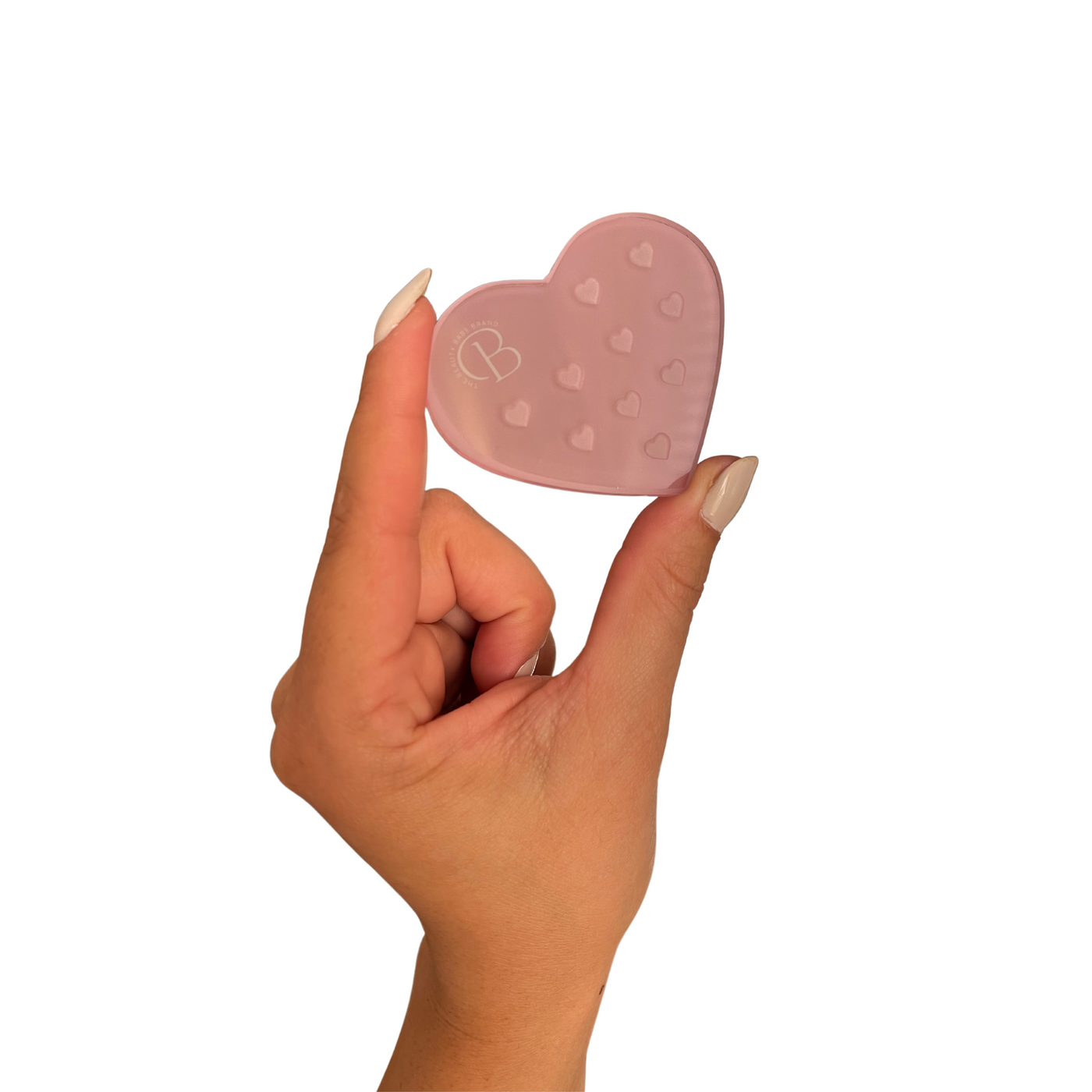 Pink Heart Shaped Adhesive Tile