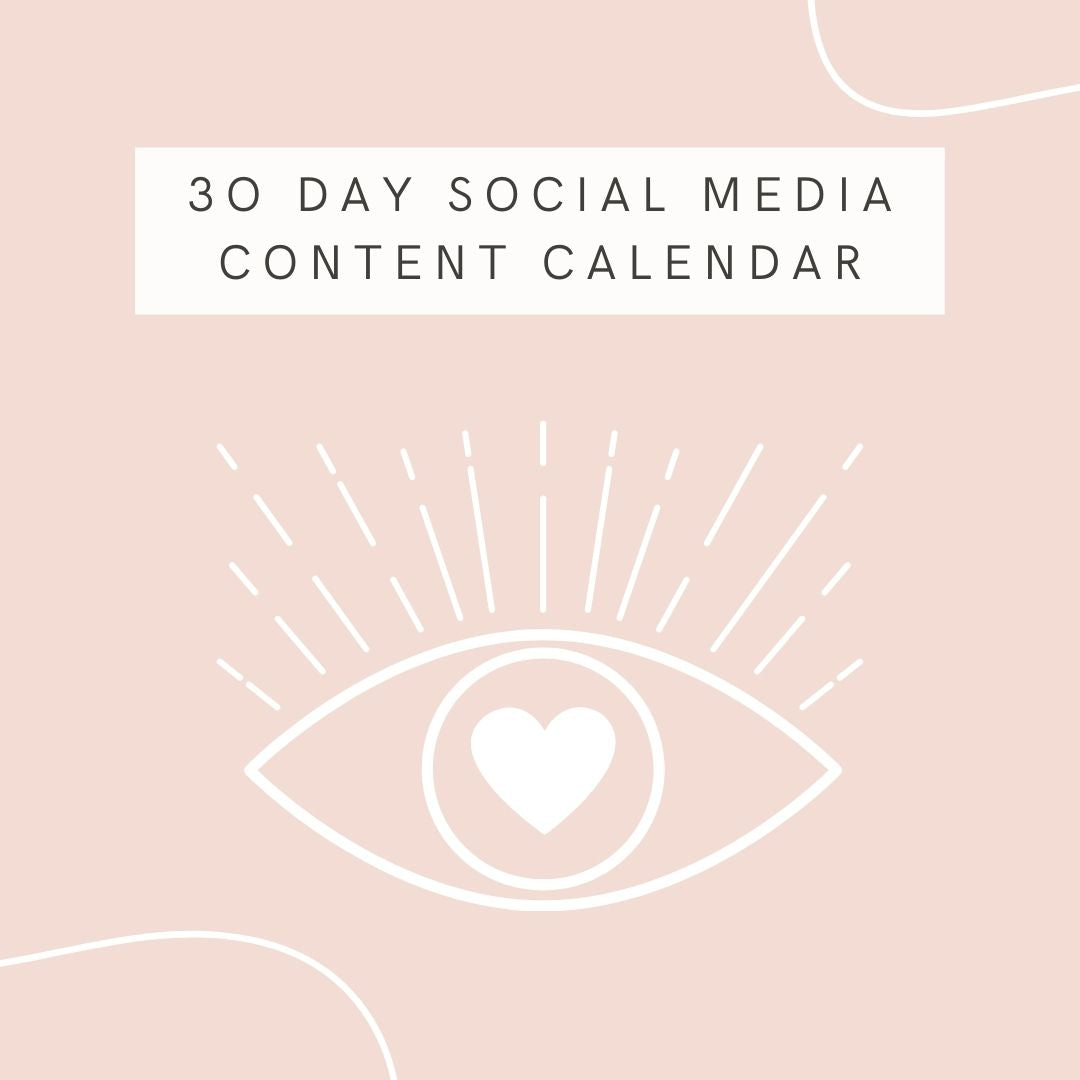 FREE 30 day content calendar