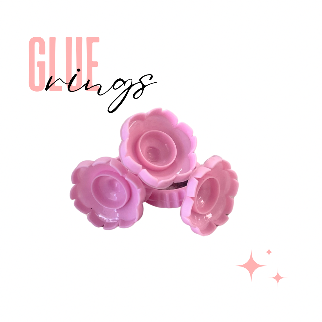 Flower Glue Rings